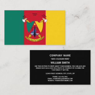 Cameroonian Flag & Coat of Arms, Flag of Cameroon Visitekaartje