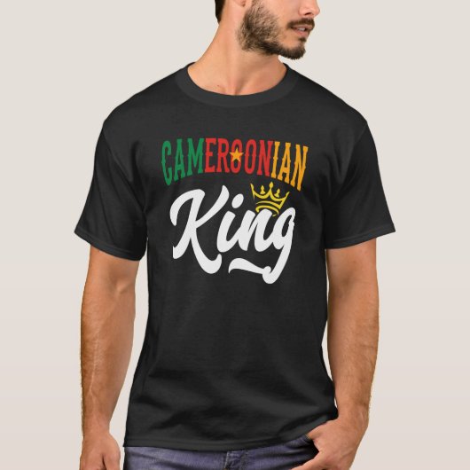 Cameroonian King Cameroon Cameroonian Cameroon Fla T-shirt (Voorkant)