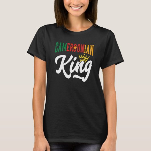 Cameroonian King Cameroon Cameroonian Cameroon Fla T-shirt (Voorkant)