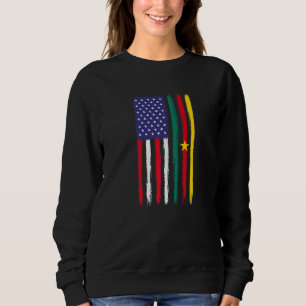 Cameroonian Roots Half American Flag Patriotic Cam Trui