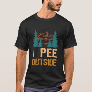 Camg Ik Pee Buiten Camper Wandelaar Buiten T-shirt