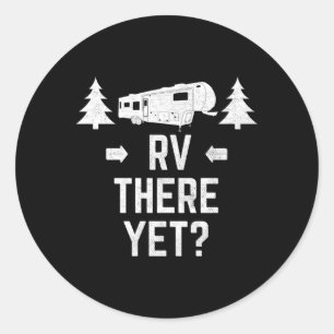 Camg RV er nog vijfde wiel aanhangwagen Ronde Sticker
