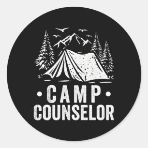 Camg Worker Camp Medewerker Camper Camp Counselor Ronde Sticker