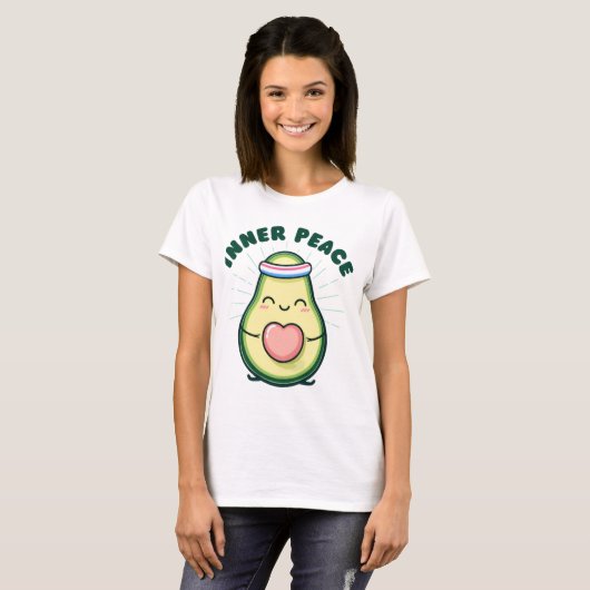 Camicia Avocado, T-shirt Schattige Aguacate Lover, (Voorkant volledig)