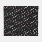 Camila aangepaste naam PATROON VAN LIEFDE HARTEN o Fleece Deken (Voorkant (Horizontaal))