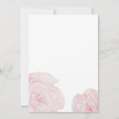 Camila Elegant Roze Roze Bruids Douche Uitnodiging (Achterkant)