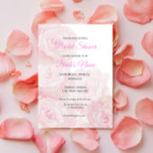 Camila Elegant Roze Roze Bruids Douche Uitnodiging