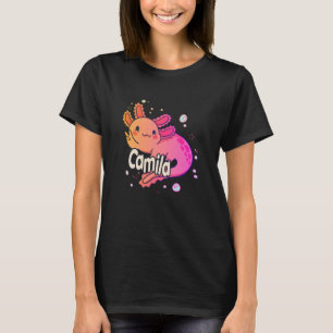 CAMILA - Mooie meisjesnaam met schattige AXOLOTL T-shirt