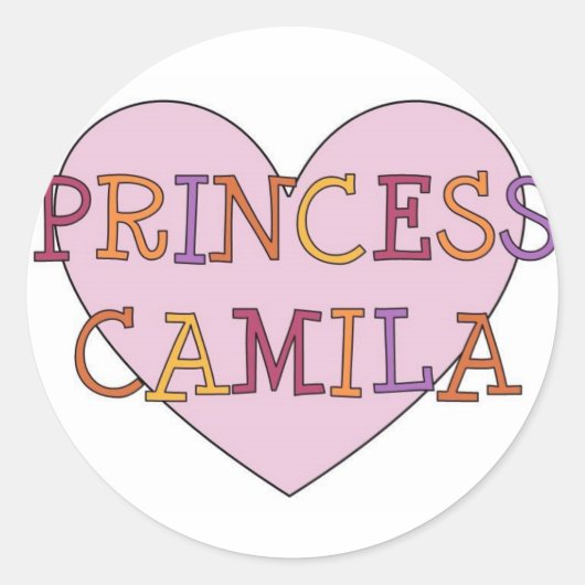 Camila Ronde Sticker (Voorkant)