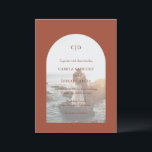 Camila Rust Arch Moderne bruiloft Kaart<br><div class="desc">Moderne huwelijksuitnodiging met uw monogram samen met uw details over uw favoriete foto binnen van een boog over een roestachtergrond. De sjabloon bevat een eenvoudige bedekking zodat de tekst over uw afbeelding kan shows en kan worden verwijderd in het ontwerpbewerkingshulpmiddel. Dit eenvoudige, maar toch elegante ontwerp met aardse woestijnkleuren is...</div>