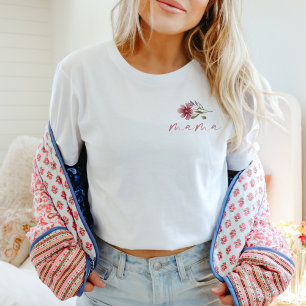 CAMILLA Boho Wildflower Mama Verjaardag T-shirt