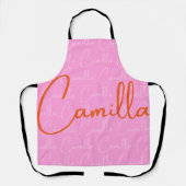 Camilla Herhalende Naam Patroon Schort (Voorkant)