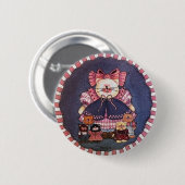 Camilla Kat Button Pin (Voorkant /achterkant)