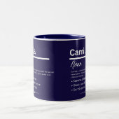 Camilla Personalized Girl Name Meaning Coffee Mug Tweekleurige Koffiemok (Center)