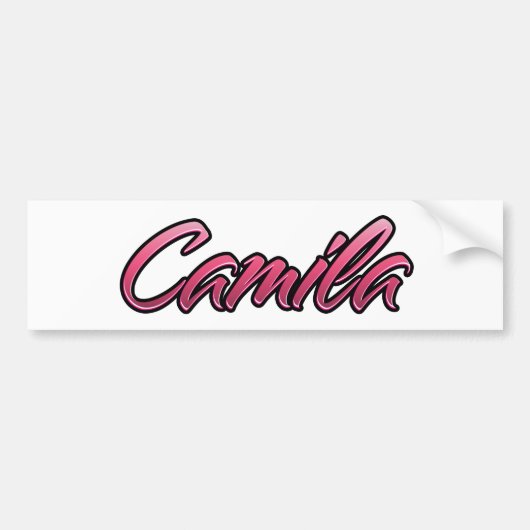 Camillavette roze Aufkleber Sticker (Voorkant)