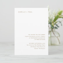 Camille Antiek Gold Modern Wedding