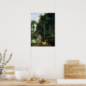 Camille Corot Diana en Actaeon Poster (Keuken)