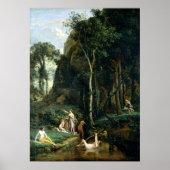 Camille Corot Diana en Actaeon Poster (Voorkant)