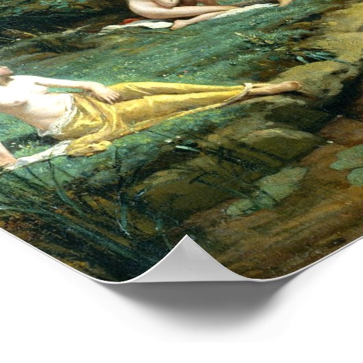 Camille Corot Diana en Actaeon Poster (Hoek)