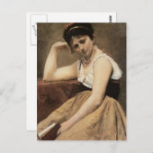 Camille Corot- Onderbroken Lezing Briefkaart (Voorkant / Achterkant)