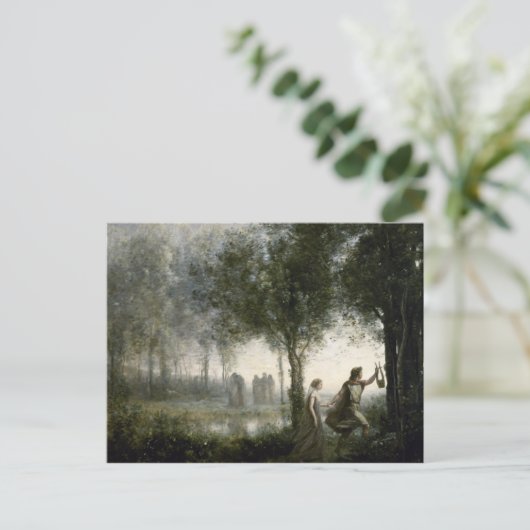 Camille Corot - Orpheus leidt Eurydice Briefkaart (Staand voorkant)