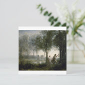 Camille corot - orpheus leidt Eurydice uit Feestdagenkaart (Staand voorkant)