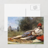 Camille Corot- Siciliaans Odalisque Briefkaart (Voorkant / Achterkant)