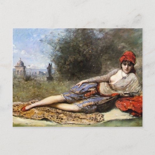 Camille Corot- Siciliaans Odalisque Briefkaart (Voorkant)