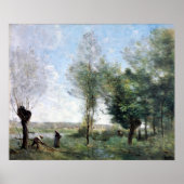 Camille Corot Souvenir van Coubron Poster (Voorkant)