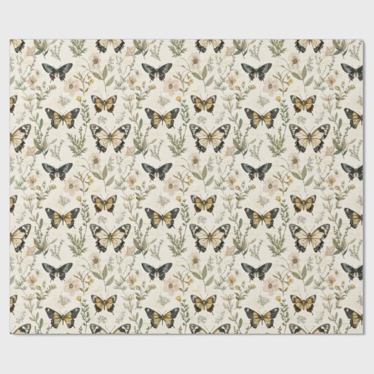 Camille - Dark Academia Cadeaupapier (Vlak)