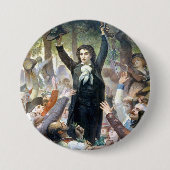 Camille Desmoulins van Felix-Joseph Barrias Ronde Button 7,6 Cm (Voorkant)