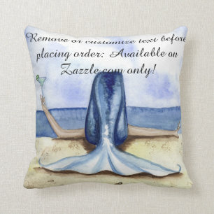 Camille Grimshaw Beach Margarita Mermaid Pillow Kussen