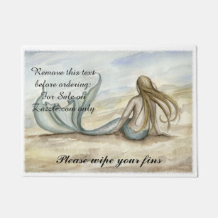 Camille Grimshaw Seaside Mermaid Doormat Deurmat