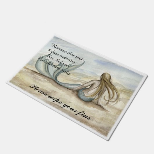 Camille Grimshaw Seaside Mermaid Doormat Deurmat (Schuin)