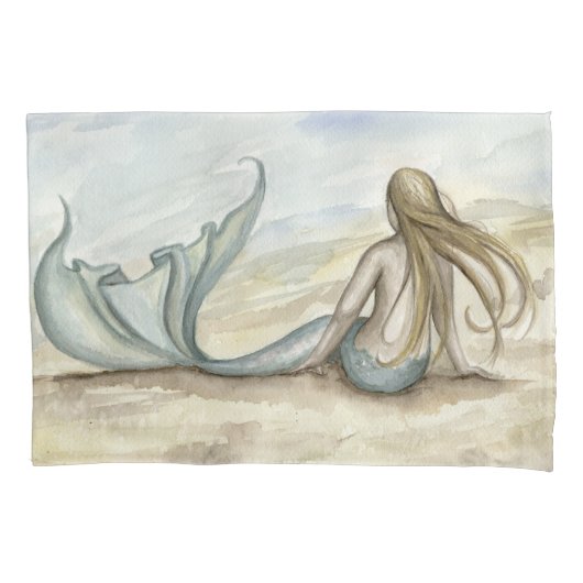 Camille Grimshaw Seaside Mermaid Pillowcase Kussensloop (Voorkant)