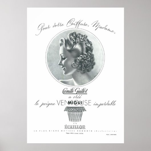 Camille GUILLOT ( Franse advertentie) Poster (Voorkant)