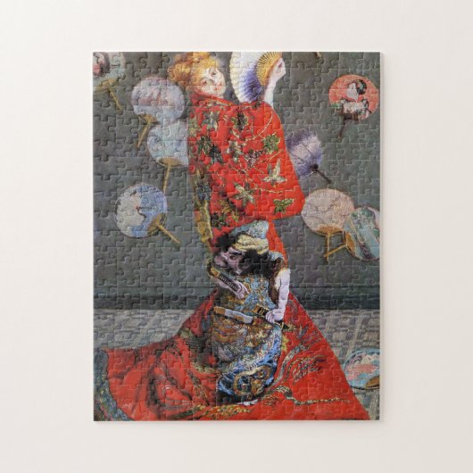 Camille in de Japanse Costume Monet Fine Art Legpuzzel (Verticaal)