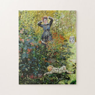 Camille & Jean in Garden Argenteuil Monet Fine Art Legpuzzel