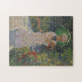 Camille met Green Parasol Monet Fine Art Legpuzzel (Horizontaal)
