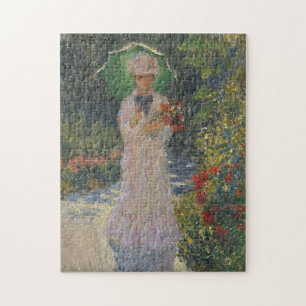 Camille met Green Parasol Monet Fine Art Legpuzzel