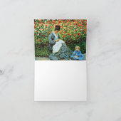 Camille Monet and Child in Artistist's Garden Kaart (Binnen)