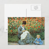 Camille Monet & Child Moederdag Briefkaart (Voorkant / Achterkant)