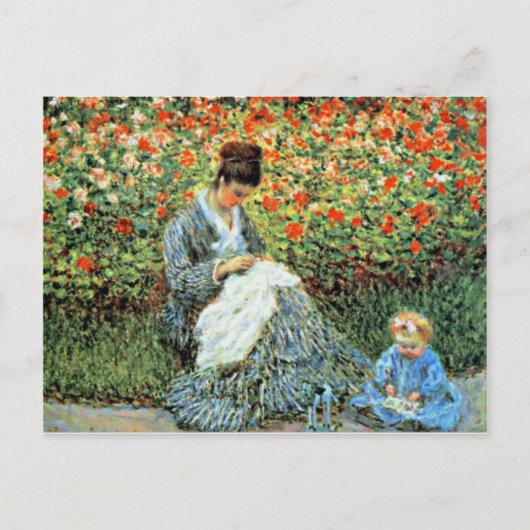 Camille Monet & Child Moederdag Briefkaart (Voorkant)