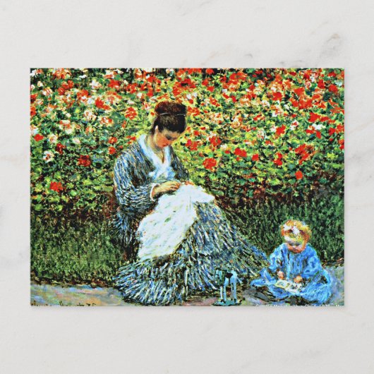 Camille Monet en Child Briefkaart (Voorkant)