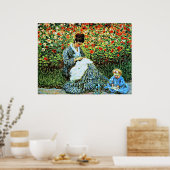Camille Monet en Child Poster (Keuken)
