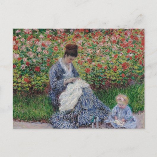 Camille Monet en een kind van Claude Monet Briefka Briefkaart (Voorkant)