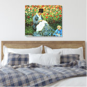 Camille Monet en kind, Canvas Afdruk (Insitu (Slaapkamer))
