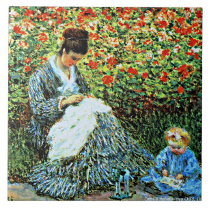 Camille Monet en kind, Tegeltje