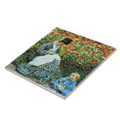 Camille Monet en kind, Tegeltje (Zijkant)