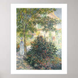 Camille Monet in de tuin bij Argenteuil (1876) Poster